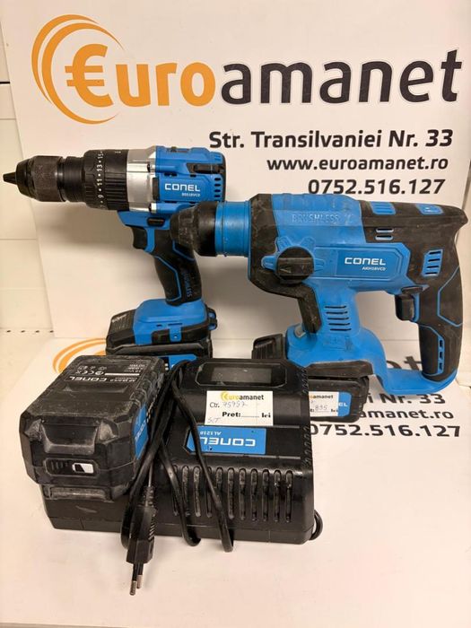 Set Conel Rotopercutor, Autofiletanta , Incarcator 3bat. 5.0Ah -T-