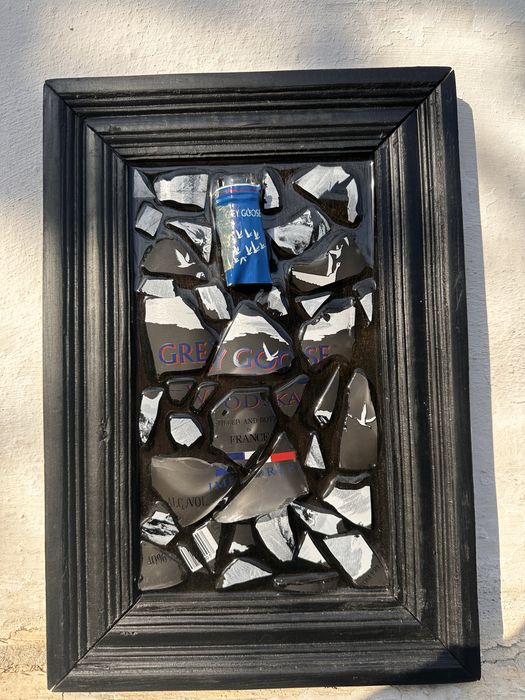 Ръчно изработено пано от стъкло