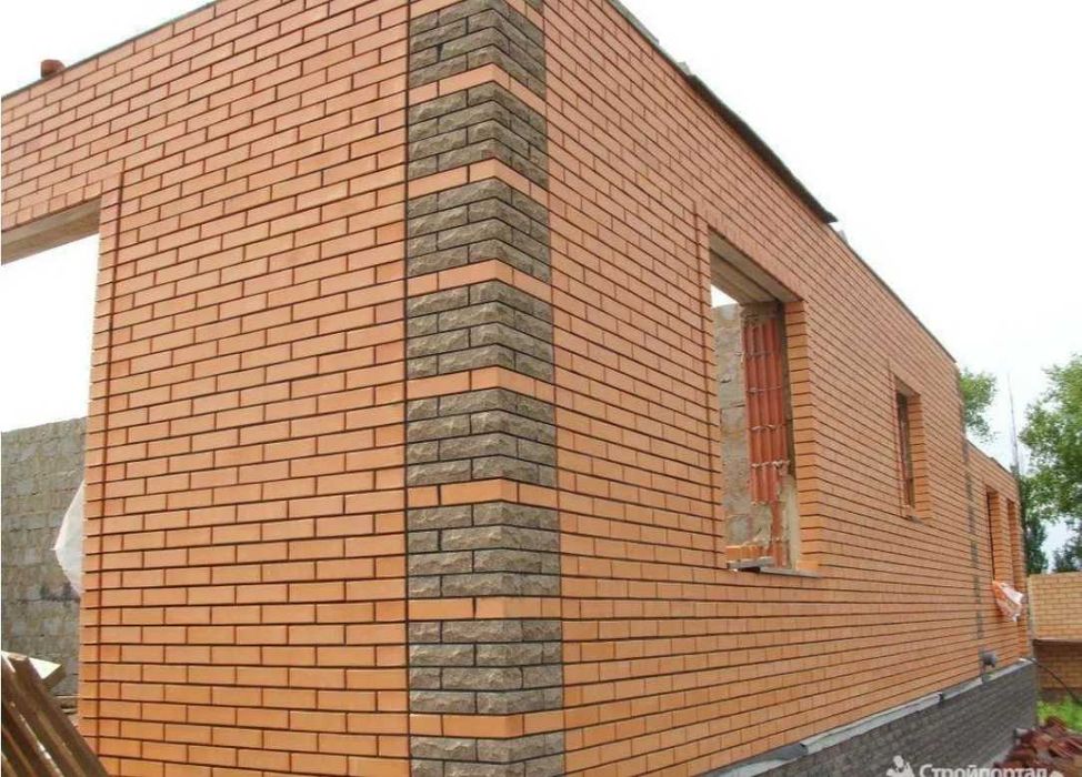 Облицовка клинкерным кирпичом