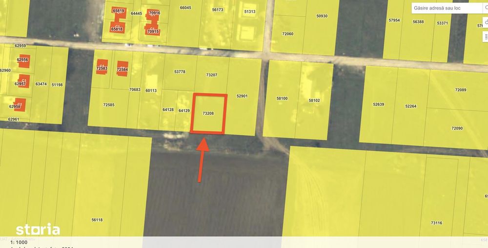 Tunari – zona Castanului | teren 750 mp deschidere 25 ml Ideal duplex