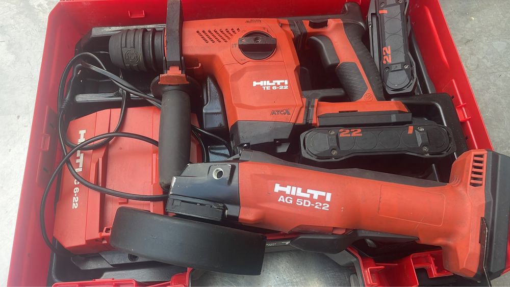 Акумулаторен  комплект Hilti Nuron TE 6-22 и Hilti Nuron AG 5D-22