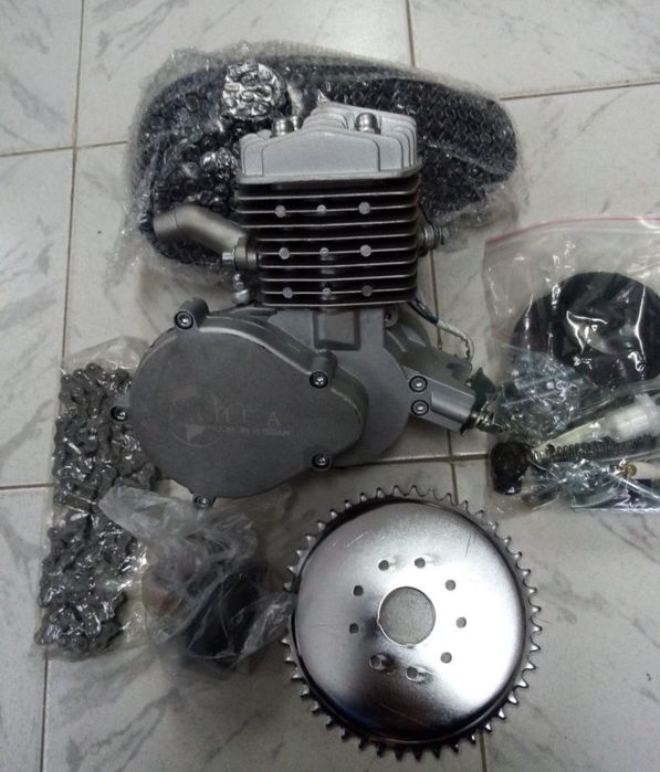 Велодвигател ДВИГАТЕЛ за Колело Бензин. 80 кубика ТАЙГА