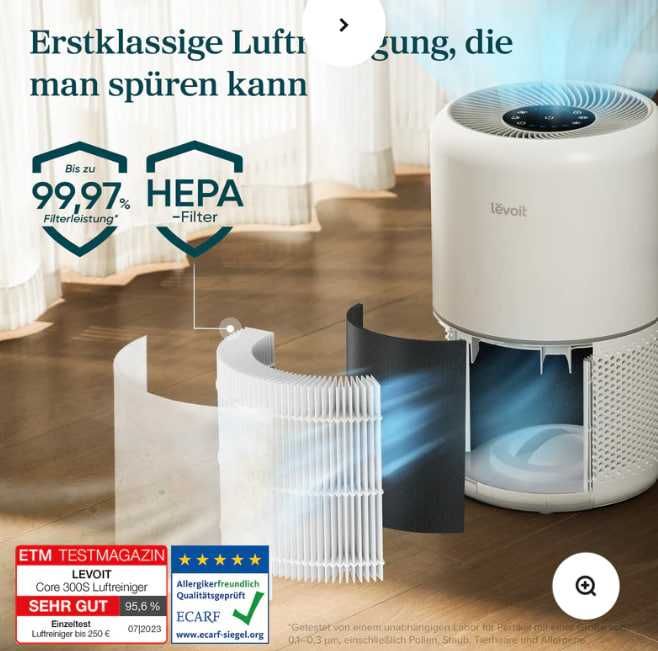 Очиститель воздуха Levoit Core 300S из Германии | Хит продаж
