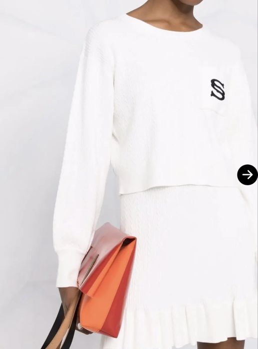 Пуловер Sandro в бяло