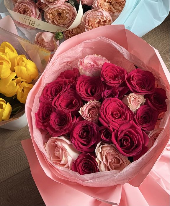 Красивый букет из роз