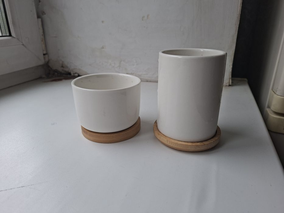 Фарфоровые горшки для цветов