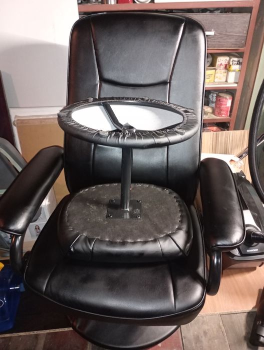 Релакс стол с регулиране и табуретка