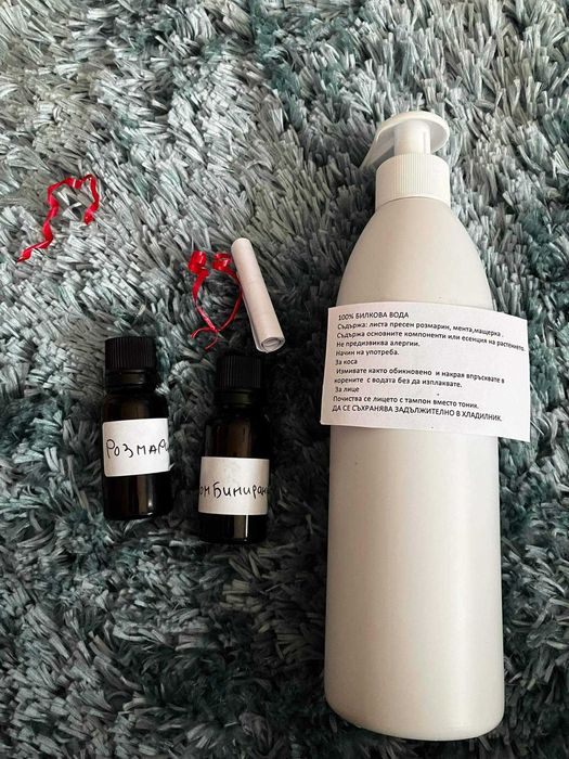 Домашно масло розмарин и билкова вода