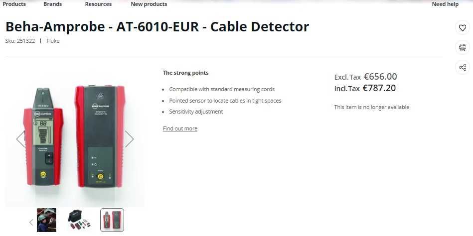 BEHA Amprobe AT-6010-TE + AT-6010RE - Комплект за проследяване на пров