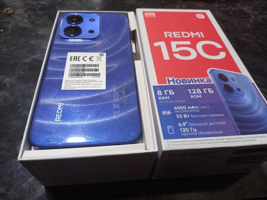 Redmi 15C ideal tiniq 128GB hotirasi 2 sim karta imeyka bo'gan