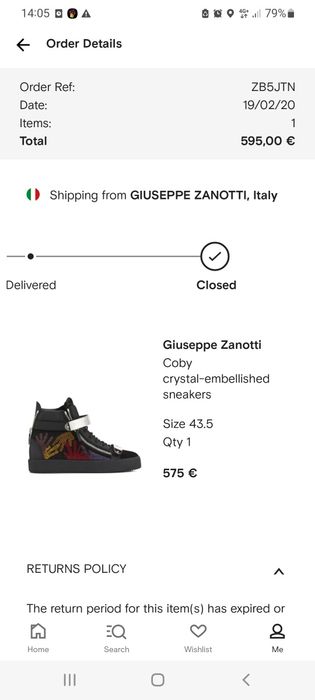 Giuseppe Zanotti Ghete 43.5