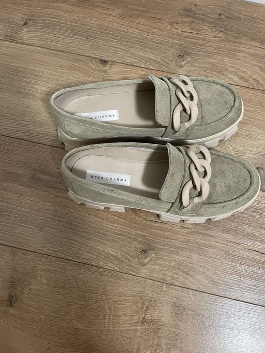 Mocasini din piele intoarsa