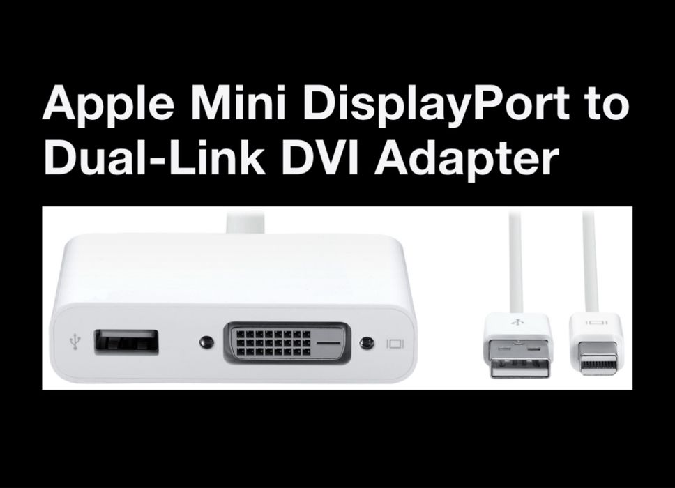 Adaptor Apple Original A1306 Dual Link DVI Mini Display Port Active