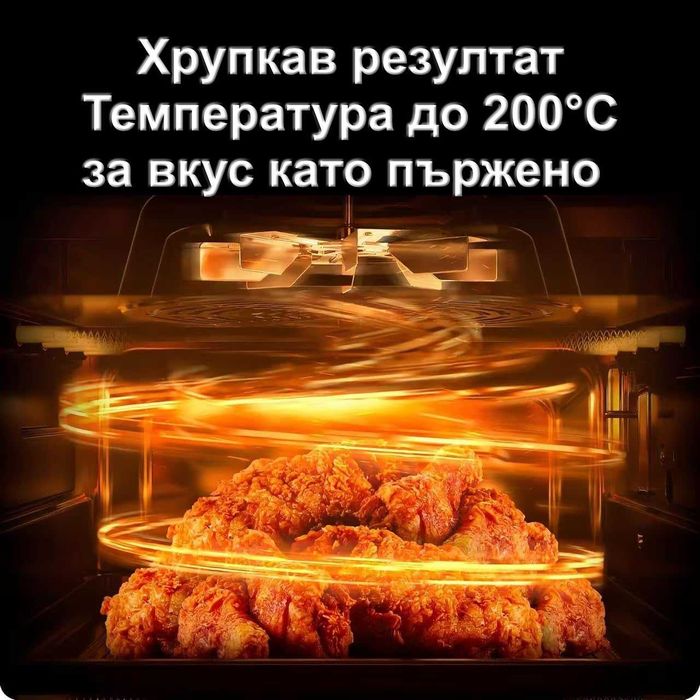 EINVE Air Fryer 8L / 1650W – фритюрник с горещ въздух + грил