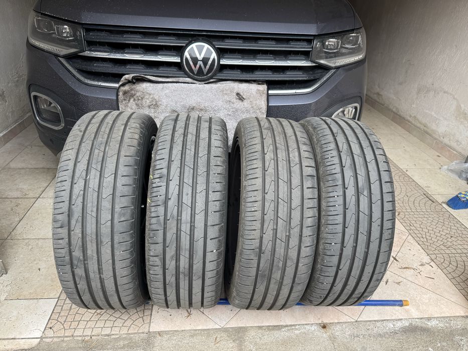Джанти 18 5х100 57.1ет с гуми Hankook 215/45/18 ventus prime3 дот3722 от Vw T-Cross