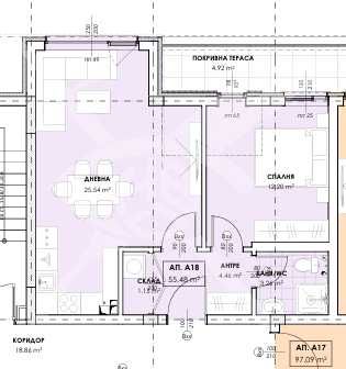 Двустаен апартамент кв. Остромила - 98094