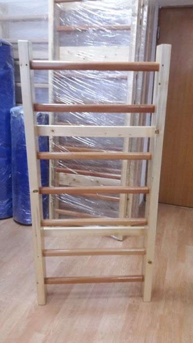 Spalier gimnastica pentru copii 150 x 70 cm, 7 trepte, lacuit