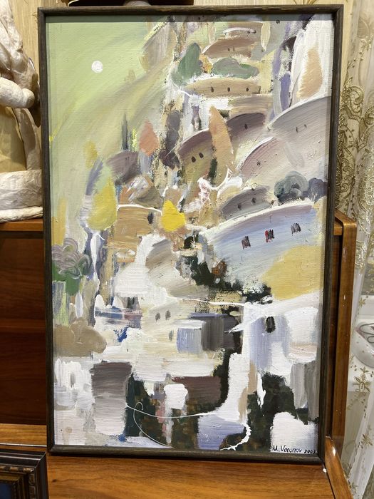 Максим Воронов дорога « Горный аул» темпера