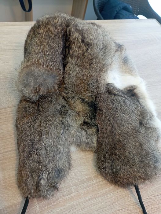 Естествен косъм шапка ушанка