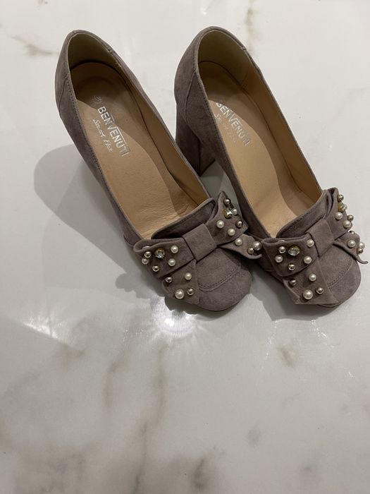 Pantofi benvenuti piele cappucino 37