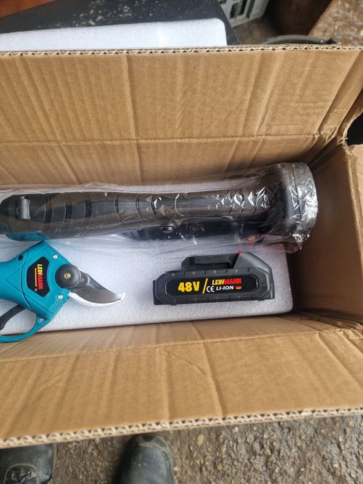 Set foarfeca si mini drujba cu acumulatori