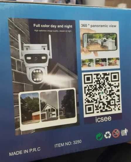 Модел 3250 ICSEE 10MP Двойна външна WI-FI камера 10х ZOOM