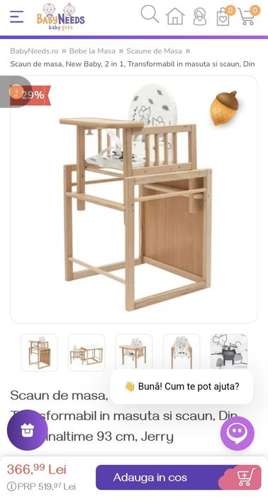 Scaun bebe 3 in 1
