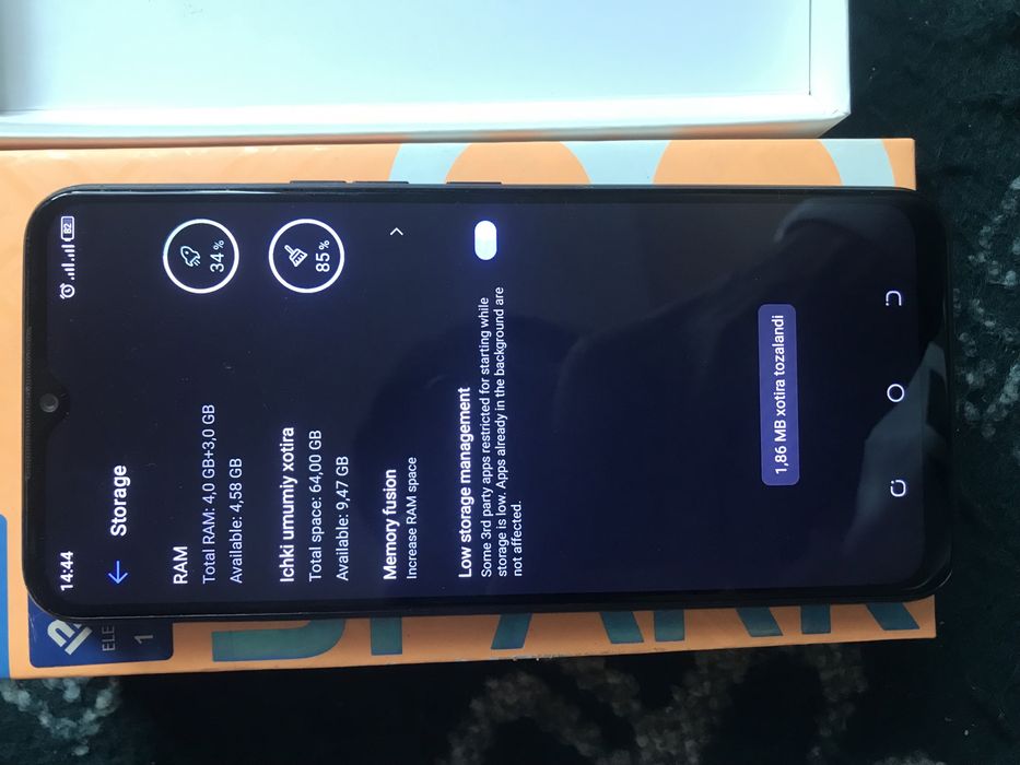 Tecno spark 8C Yangi xolatda