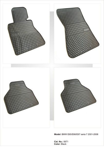 Covoare cauciuc BMW E65 / E66 / E67 seria 7 an 2001-2008