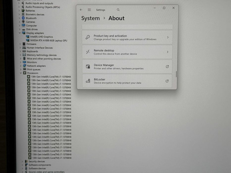 2.5k 165Hz Lenovo P16 Gen2`i7-13700HX/RTX A1000/32GB DDR5/1TB SSD/Гар