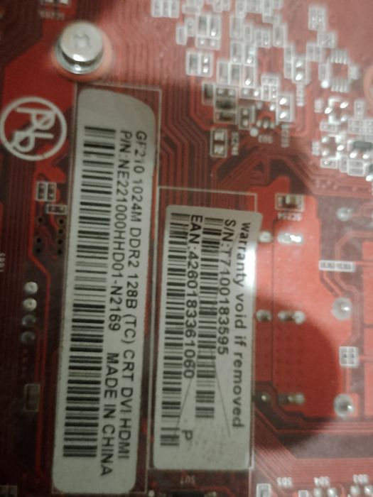 Продам видеокарту GeForce 210