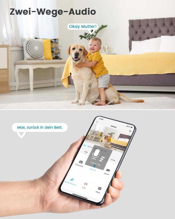 ieGeek 1080P HD камери за видеонаблюдение- 2броя