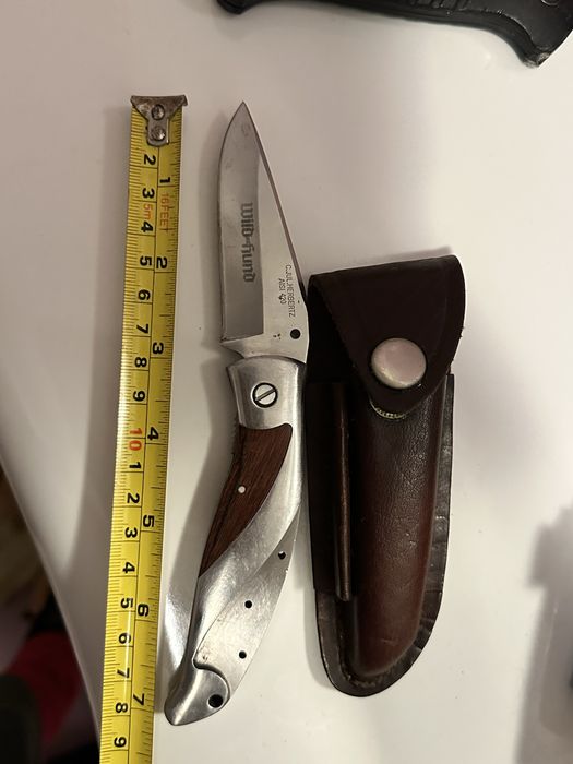 Cutit briceag wild und hund, teaca piele