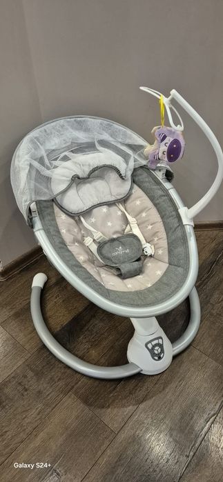 CANGAROO Електрическа люлка - шезлонг CLOUD СИВ