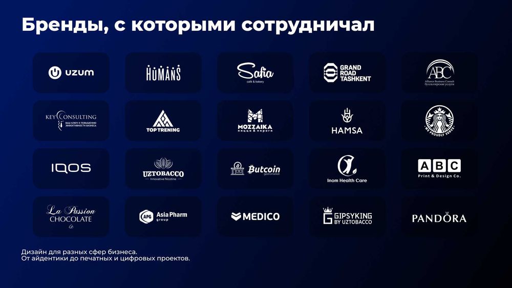 Услуги графического дизайнера