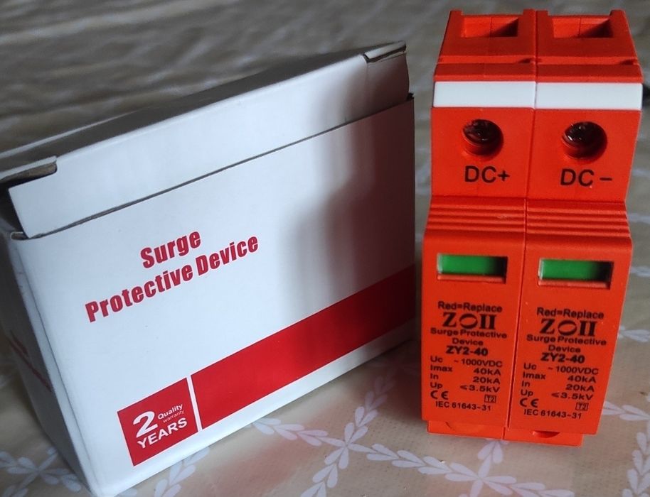 DC автомат УЗИП Куёш панелга