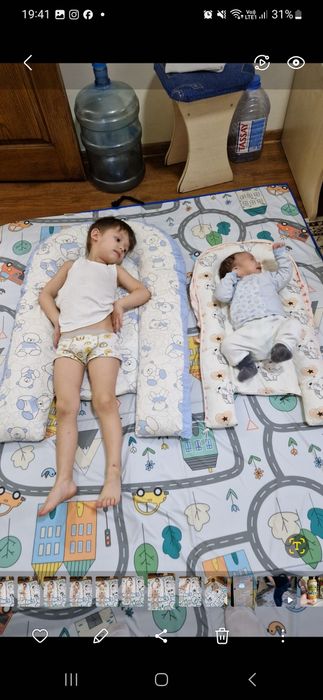 Манеж бу в комплекте с матрасом и бортиками