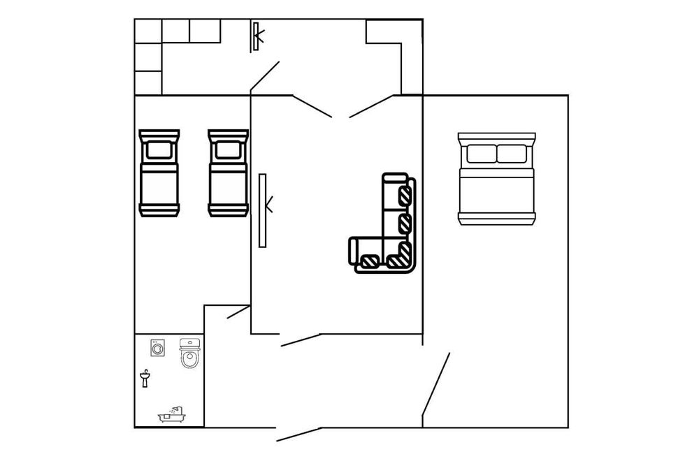Срочно!!! Продаётся 2-ком-я переделанная в 3-ком. кв Новостройка 73квм