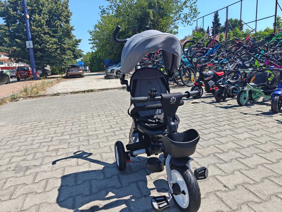 BYOX Детска триколка Flexy LUX сив