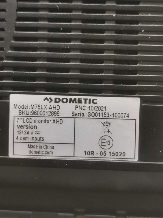 Монитор Dometic за задно виждане