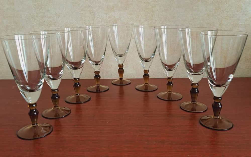 Фужеры цветное стекло