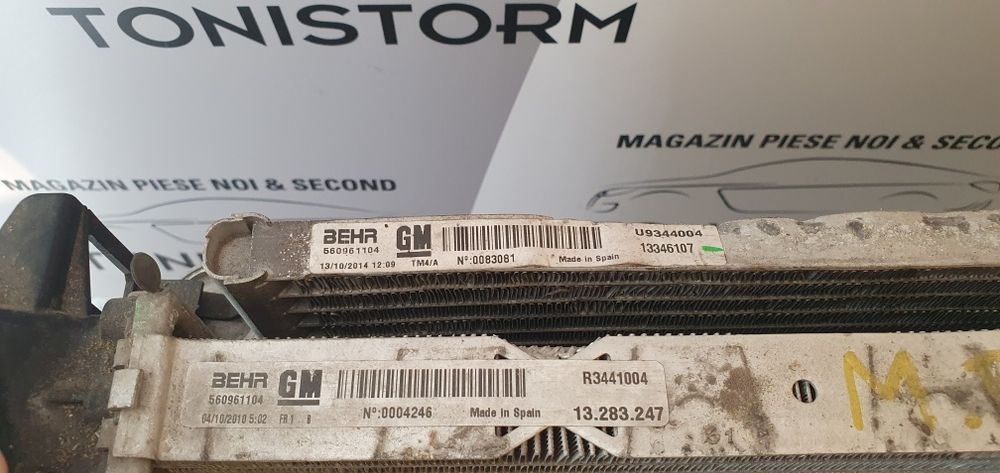 Radiator apa clima intercooler Opel Meriva B ventilator A14nel