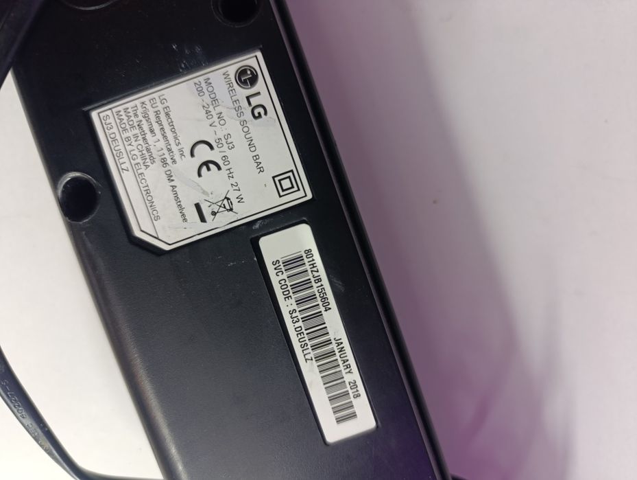 Soundbar LG wireless Bt optical usb model SJ3
