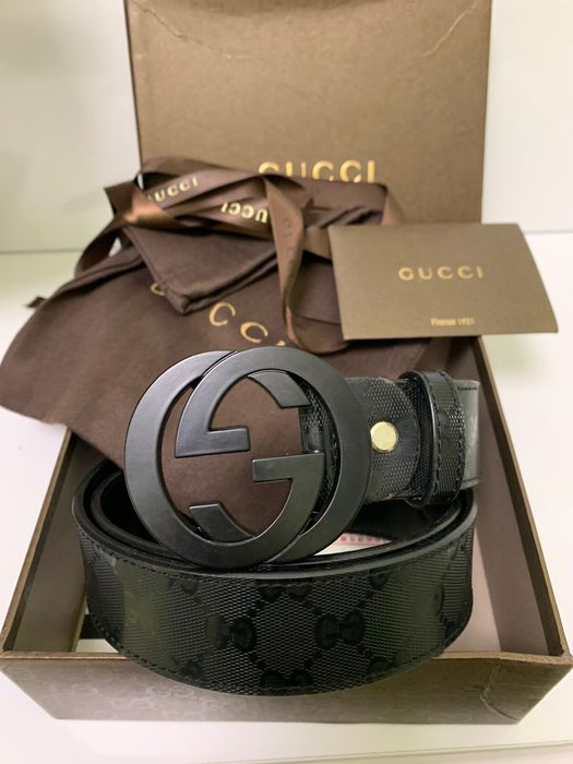 Нови кожени колани с кутия Gucci с дължина 110 и 120см