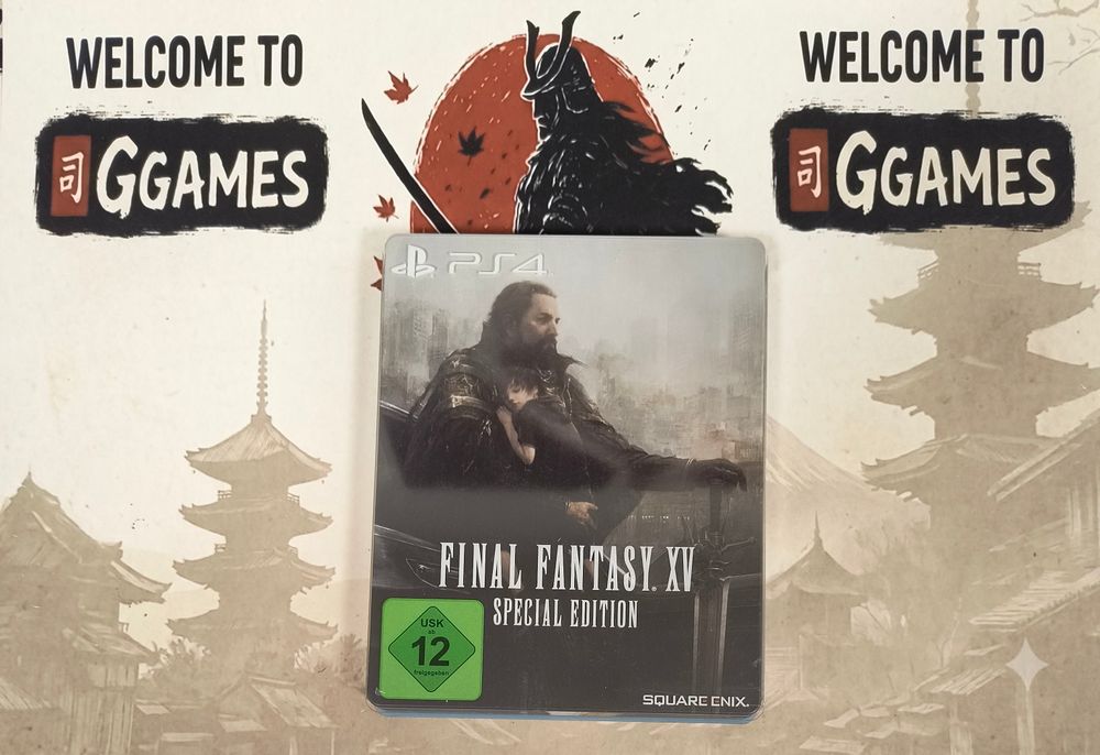 Final Fantasy 15 XV Steelbook edition PS4 метална кутия