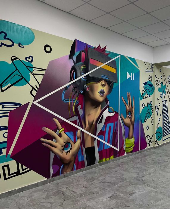 Профессиональная роспись стен | Граффити | Стритарт | Художник | Мурал