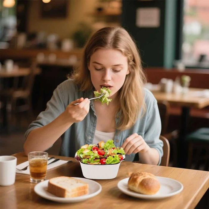 Черно-бяла керамична купа 15x12x5 см, 400 мл 4 броя