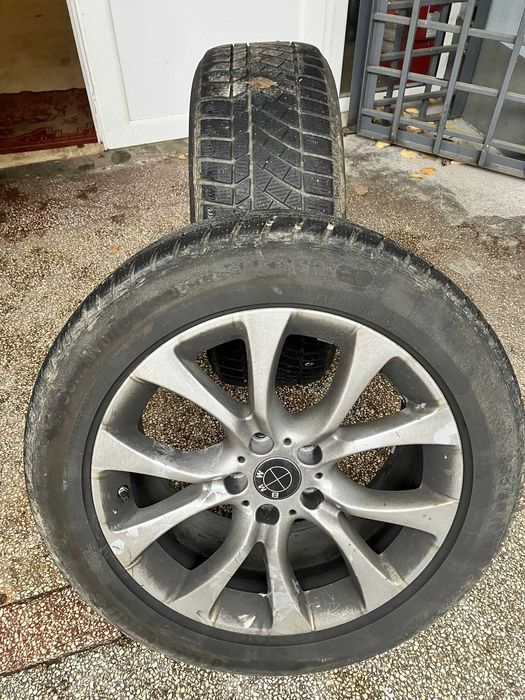Jante BMW X5 E70 R19 originale + anvelope iarnă Continental 255/50/R19