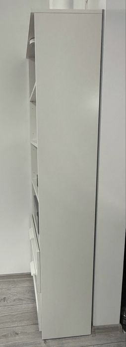 Biblioteca Ikea Brimnes,alba,60x33x190,polite reglabi,2sertare,ca Noua