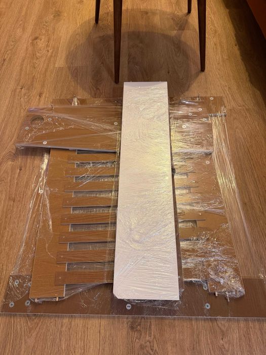 vidaXL Mască pentru calorifer, MDF, 172 cm, alb